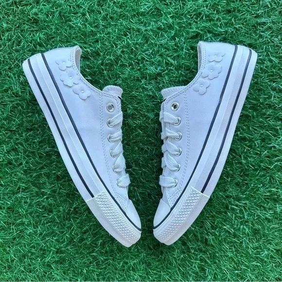 🎁Converse Chuck Taylor All Star Ctas Ox Vintage White Floral - Picture 4 of 6